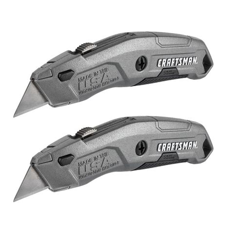 Craftsman Quick Change 6 Blade Retractable Utility Knife With On Tool