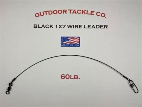 Wire Leader 60lb Black 1x7 Afw Surflon 6 9 12 15 Ebay