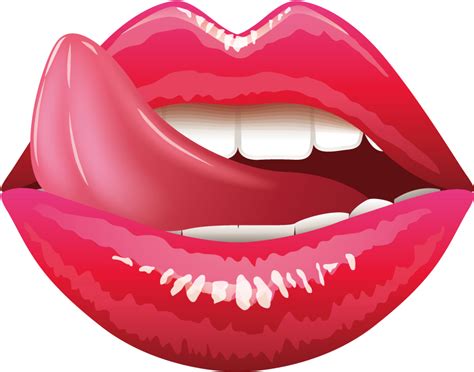 Lip Tongue Mouth Clip Art Emoji Sexy Free Transparent Png Download