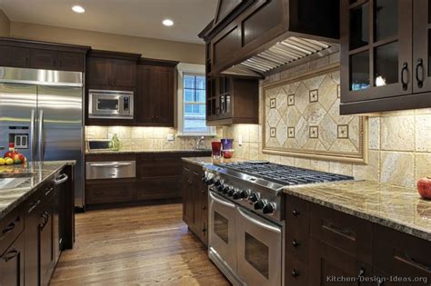 Whether teaching an old family recipe, reading … Pictures of Kitchens - Traditional Dark Espresso Kitchen Cabinets