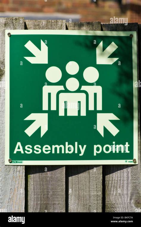 Assembly Point Sign Hi Res Stock Photography And Images Alamy