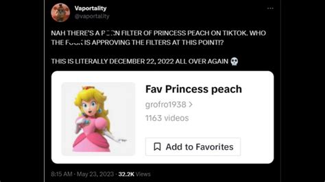 What Is The Tiktok Princess Peach Filter Annoying Filters Shock Netizens