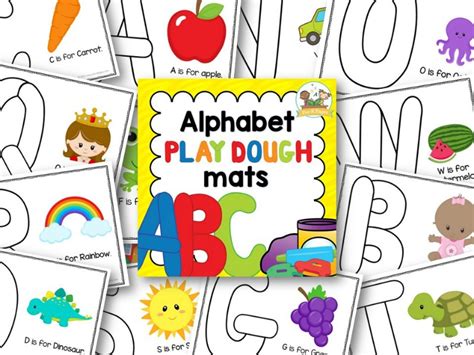 Printable Alphabet Playdough Mats