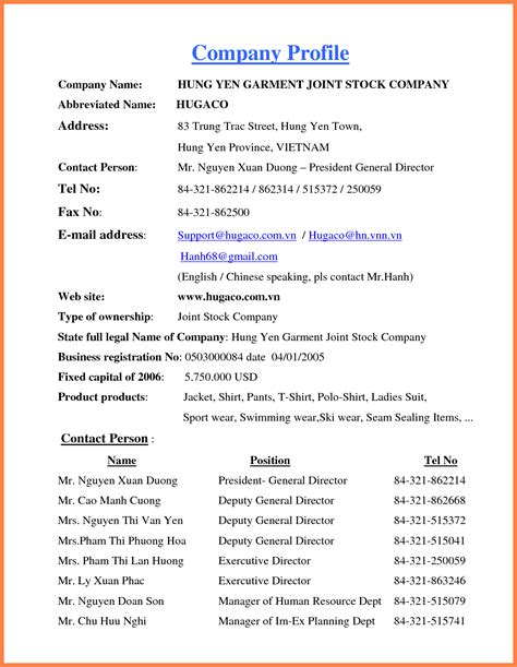 Make social videos in an instant: 4+ company profile template doc | Company Letterhead ...