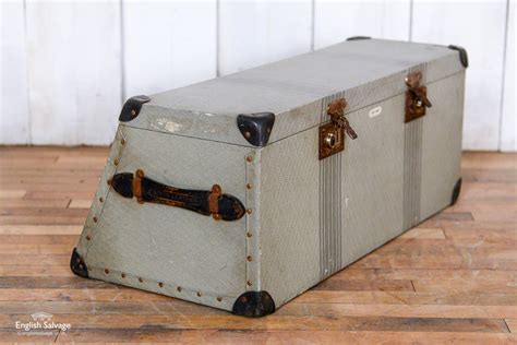 Vintage Car Trunk With Leather Straps