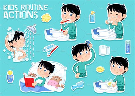 Daily Routine Actions Daily Routine Kids Daily Routine Indoor