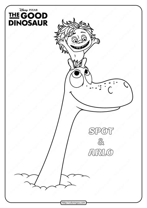 Disney The Good Dinosaur Spot Arlo Coloring Book Coloring Books