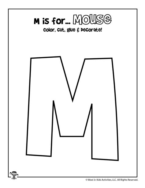 Printable Letter M Craft Template Printable Templates