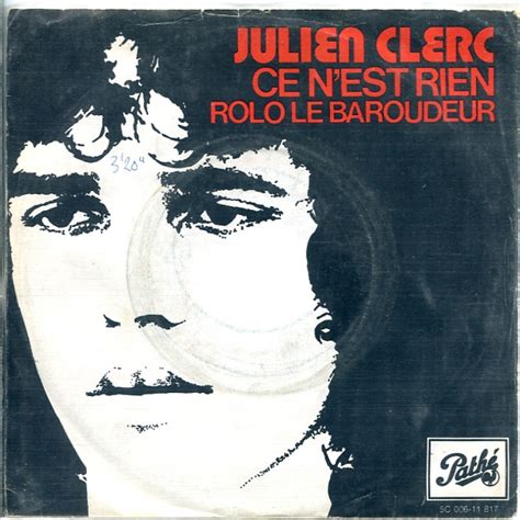 Julien Clerc - Ce N'Est Rien (1971, Vinyl) | Discogs