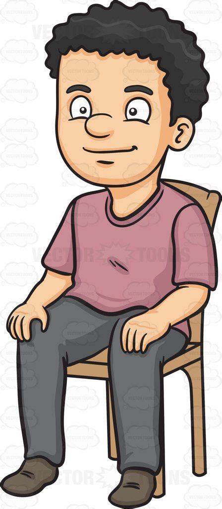 Maybe you would like to learn more about one of these? A man sitting on a chair • Vector Graphics • VectorToons ...