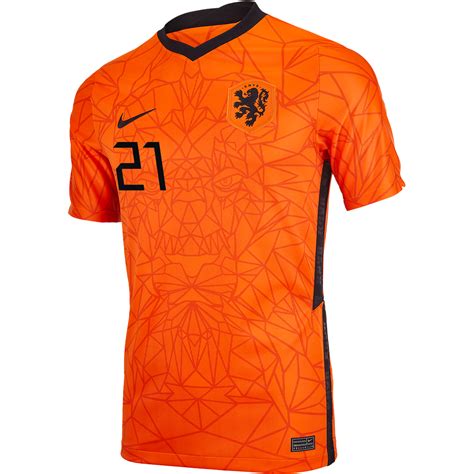 2020 Nike Frenkie De Jong Netherlands Home Jersey Soccerpro