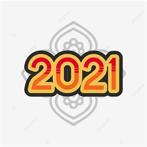 Modern Typography Vector Art Png Modern 2021 Year Typography Text