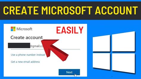 How To Create A Microsoft Account Windows 10 Create Microsoft Account