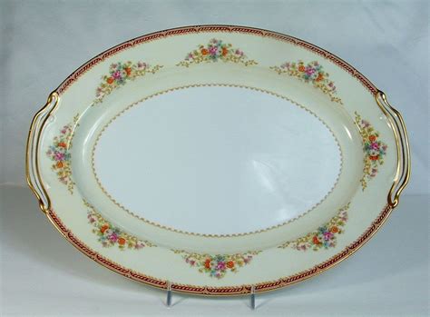 Noritake goldcroft china # 4983 gold trim pattern 10 dinner plates 2 pieces l12. NORITAKE OCCUPIED JAPAN RED BORDER FLORAL SPRAYS GOLD TRIM ...