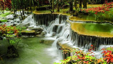 Thailand Wallpaper Waterfall River Jungle Nature Desktop Wallpapers 976