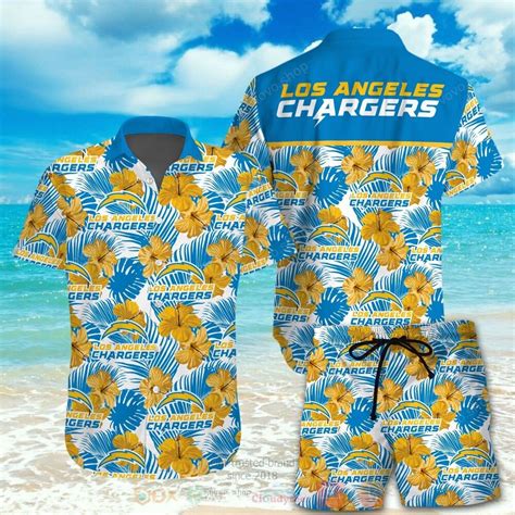 Best Nfl Los Angeles Chargers 3d All Over Printed Hawaiian Shirt Short