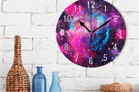 Planets Of Astrology Outer Space Modern Wall Clock Solar System Planets