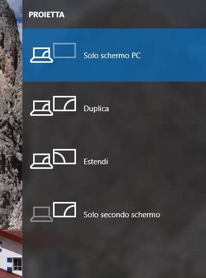 Come Proiettare Con Windows 10 Secondo Schermo