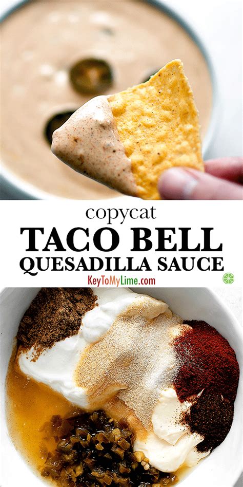 We did not find results for: Copycat Taco Bell Quesadilla Sauce - Key To My Lime