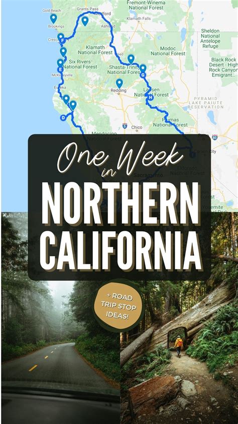 The Complete Northern California Road Trip Itinerary Map