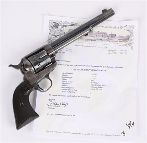 Sold Price Clean 1st Gen Colt Saa Revolver 1916 June 5 0122 10