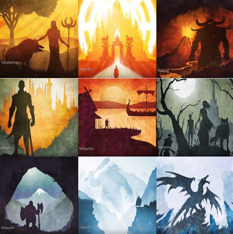 Norse mythology, as it survives in the written record, presents the gods as very complicated. nine norse realms yggdrasil | Norse, Yggdrasil, World ...