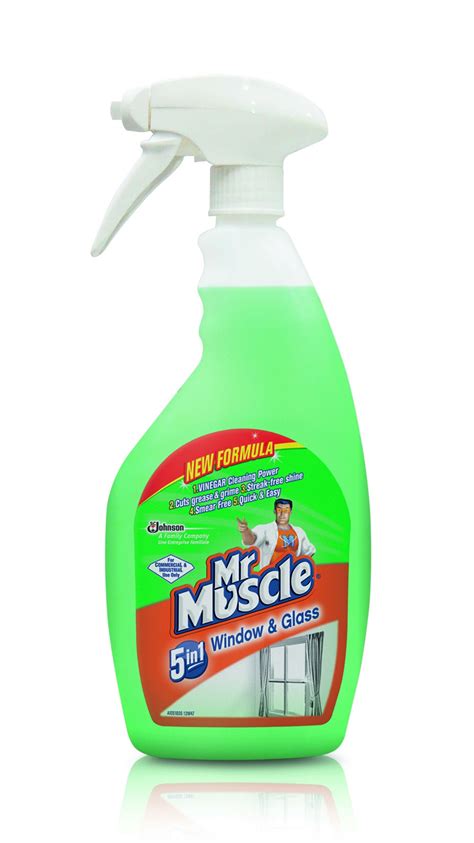 For use on windows, mirrors and other glass surfaces. CLEANER GLASS MR MUSCLE CMN258 - per 750ML - Instock Group