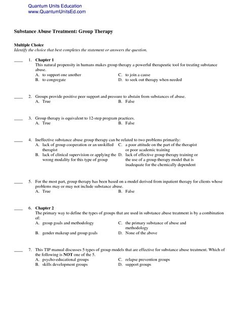 Family therapy is included in substance abuse group therapy activities. 18 Best Images of Group Therapy Worksheets For Teens ...