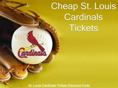 Ppt 2020 St Louis Cardinals Match Tickets Powerpoint Presentation