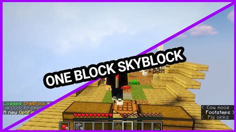One Block Skyblock Minecraft One Block Survival Youtube