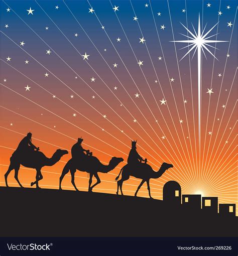 Shining Star Of Bethlehem Royalty Free Vector Image