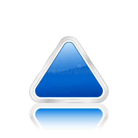 Blue Triangle Icon 2 Stock Vector Illustration Of Isolated 4860826