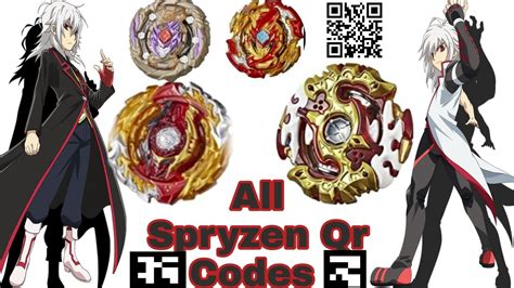 All Spryzen Qr Codes All Spriggan Qr Codes Beyblade Burst App YouTube