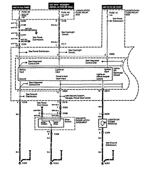 3000 and 4000 product families wiring schematic (transid 1). Acura Legend (1994 - 1995) - wiring diagram - key warning ...