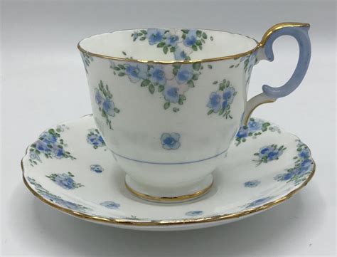 Since 1904, the quintessentially patterns of royal albert china have been a hallmark of fine tableware. Crown Staffordshire Cup & Saucer Set (s) Blue Pink Flowers ...
