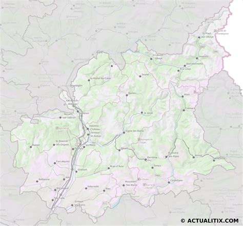 Carte Des Alpes De Haute Provence Carte Du Département 04