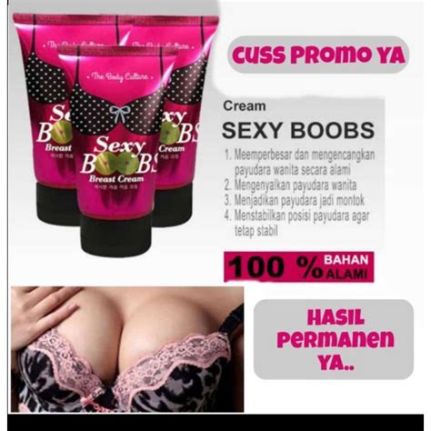 jual sexy boobs breast cream the body obat pembesar payudarah dan bikin kencang shopee indonesia