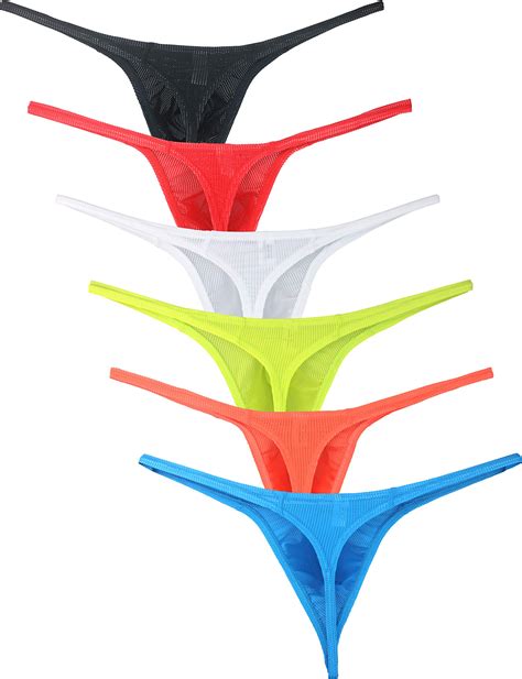 Buy Mens Pouch G String Underwear Big Package Y Back Panties Breathable Bulge Thong Online At
