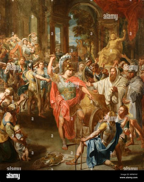 Alexander The Great Cutting The Gordian Knot Stock Photo Alamy