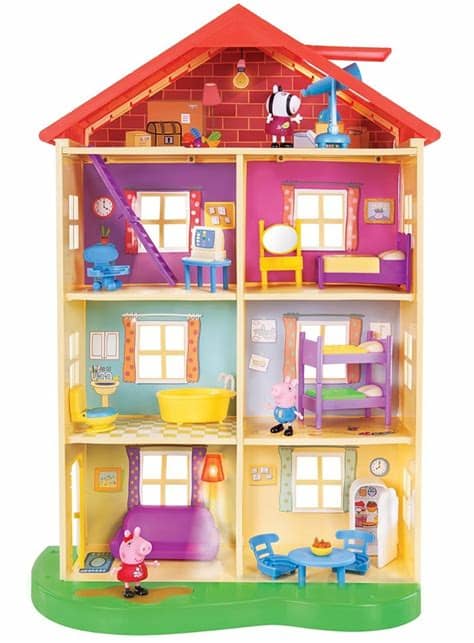Assista a novos vídeos educativos com brinquedos de desenho animado no nosso canal para crianças brinquedos de pelúcia! Peppa Pig Casa De Lujo La Cerdita Peppa Deluxe House ...