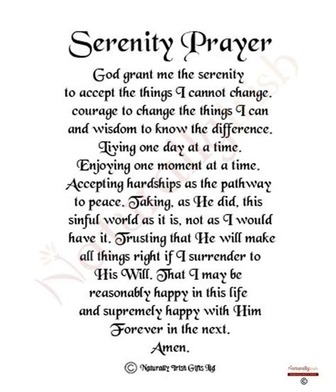 Pdf Free Printable Serenity Prayer