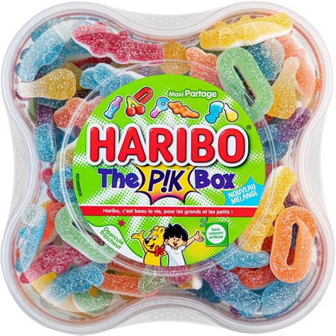Haribo Pik Box Bonbons Gélifiés à Partager 550g Pas Cher à Prix Auchan