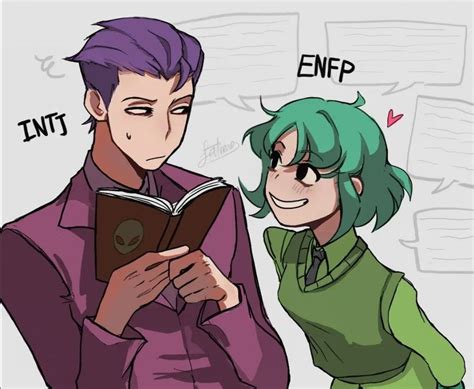Mbti Fanart Of Intj And Enfp Personality Types Chart Enfp Personality