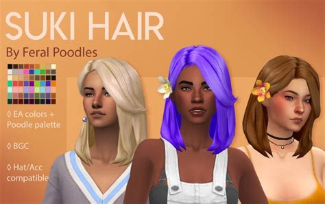 Feral Poodles Sims Sims Hair Sims Sims 4