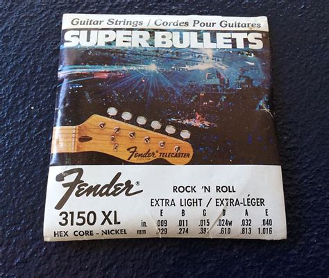 Fender Vintage 1978 Super Bullet String Set Unused Reverb