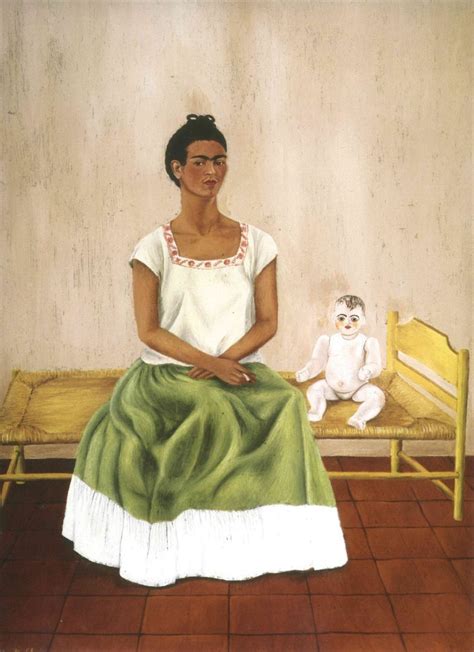 Frida Kahlo Autoritratto Seduta Sul Letto O Io E La Mia Bambola