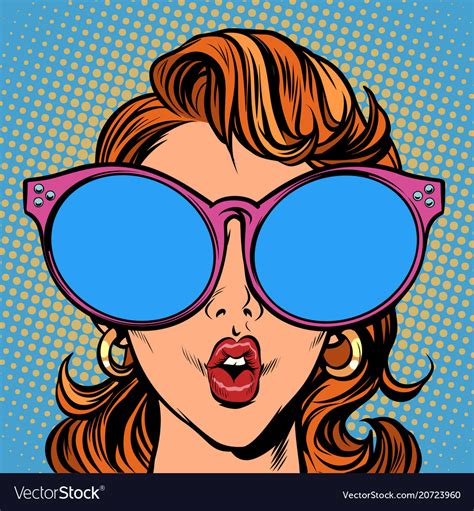 Woman With Sunglasses Royalty Free Vector Image
