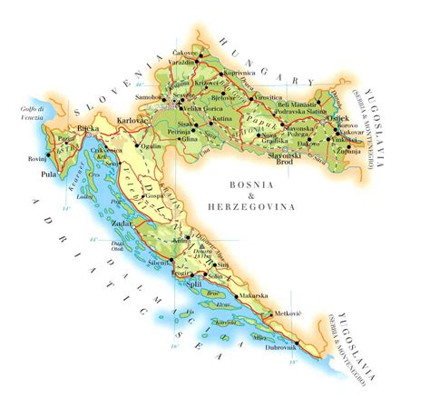 Hrvatska Zemljopisne Karte Hrvatske Global Encyclopedia™