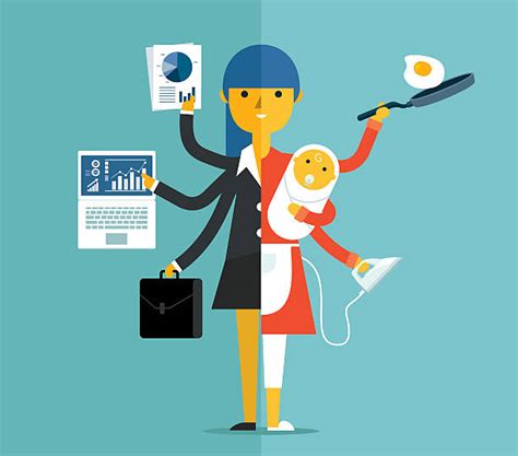 working mom illustrations royalty free vector graphics and clip art istock