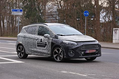 Ford Fiesta Active Prototype Previews 2022 Facelift Autocar